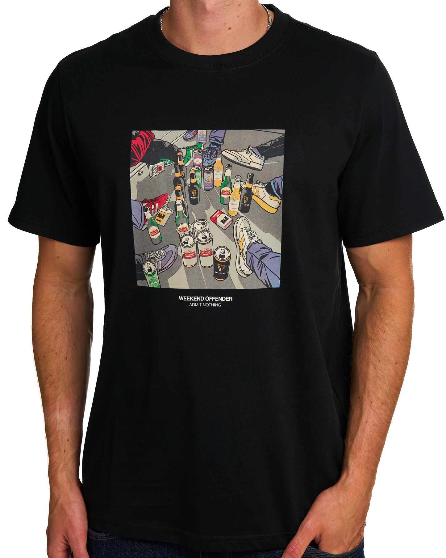 Weekend Offender Imbibo T Shirt Black