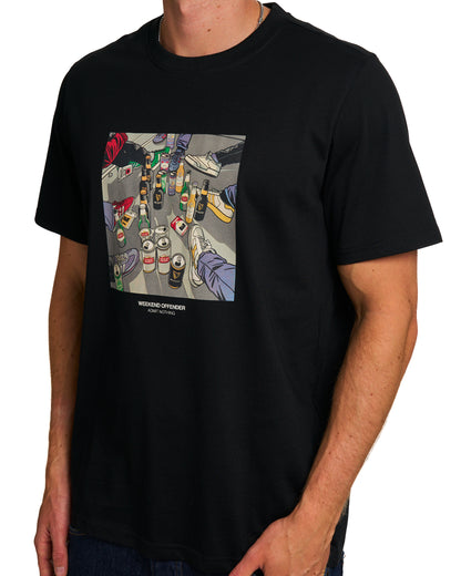 Weekend Offender Imbibo T Shirt Black