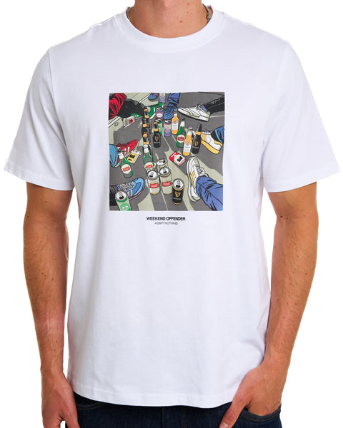 Weekend Offender Imbibo T Shirt White