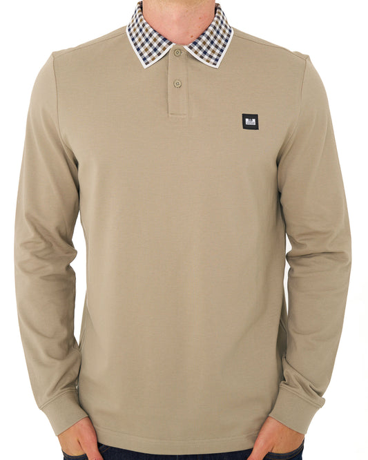 Weekend Offender Weekend Offender Lindley LS Polo Shirt Deep Stone