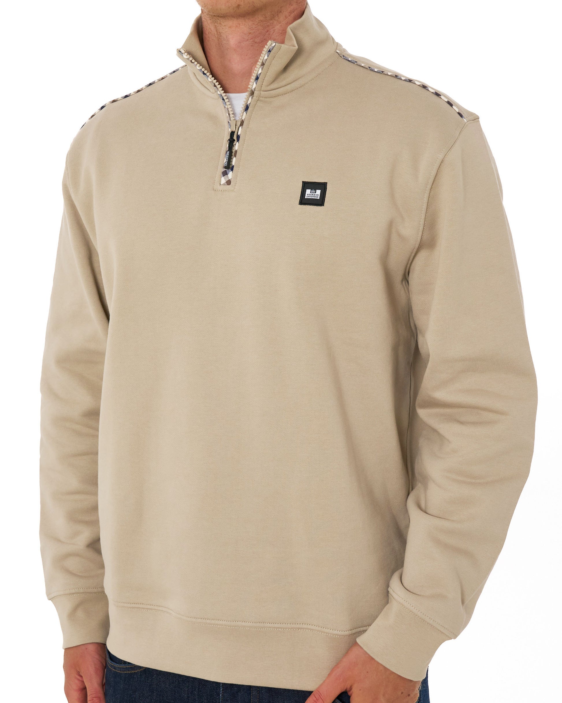 Weekend Offender Matisa Quarter Zip Sweatshirt Deep Stone