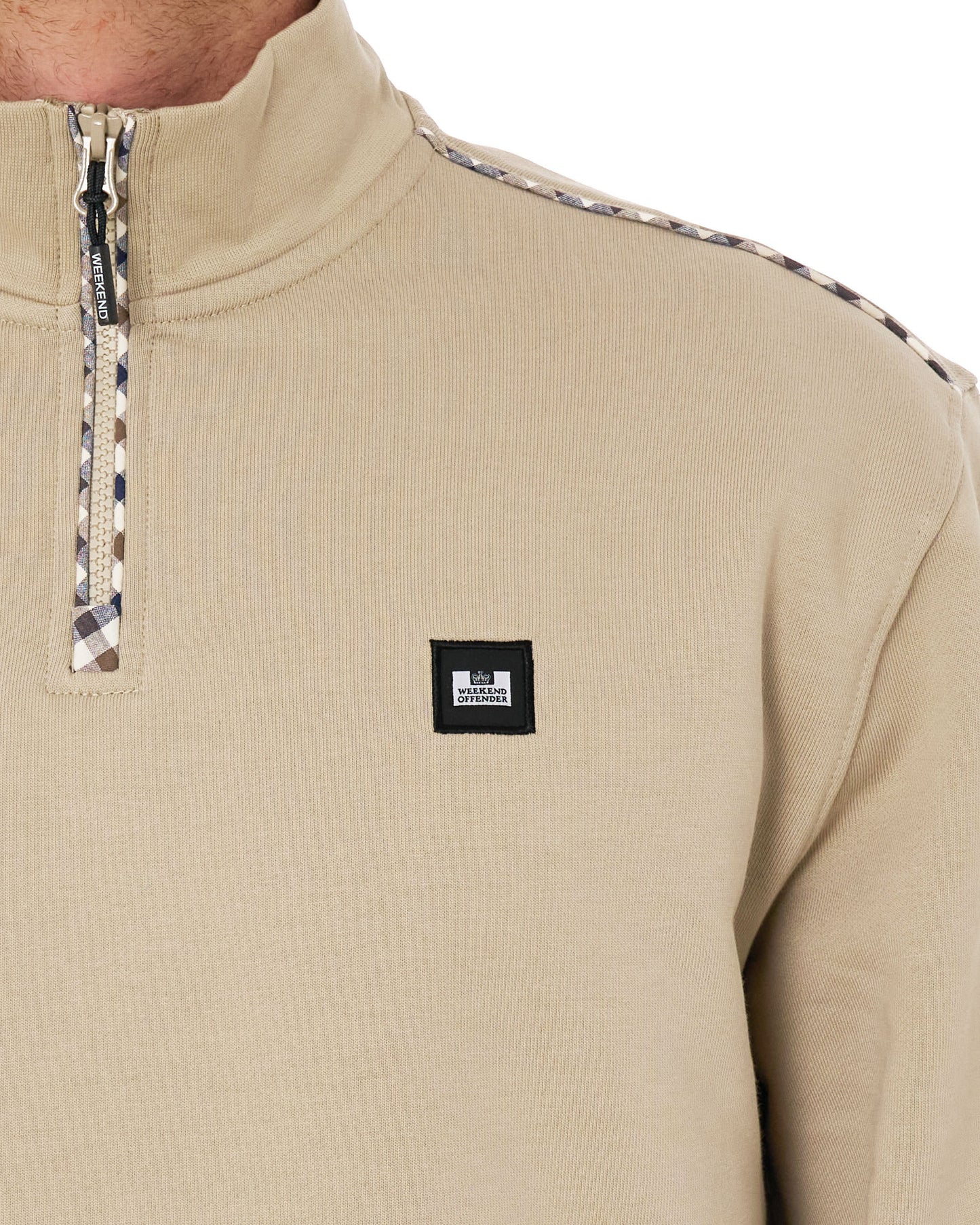Weekend Offender Matisa Quarter Zip Sweatshirt Deep Stone