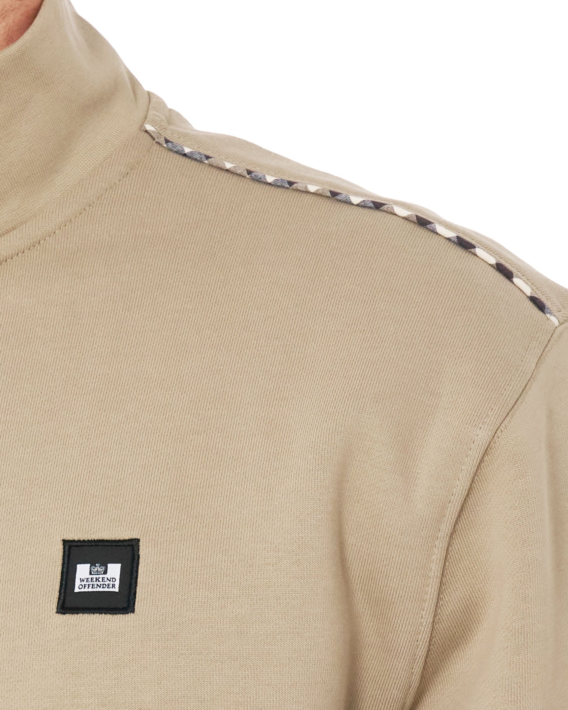 Weekend Offender Matisa Quarter Zip Sweatshirt Deep Stone