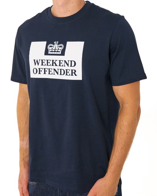 Weekend Offender Weekend Offender Prison T Shirt Navy