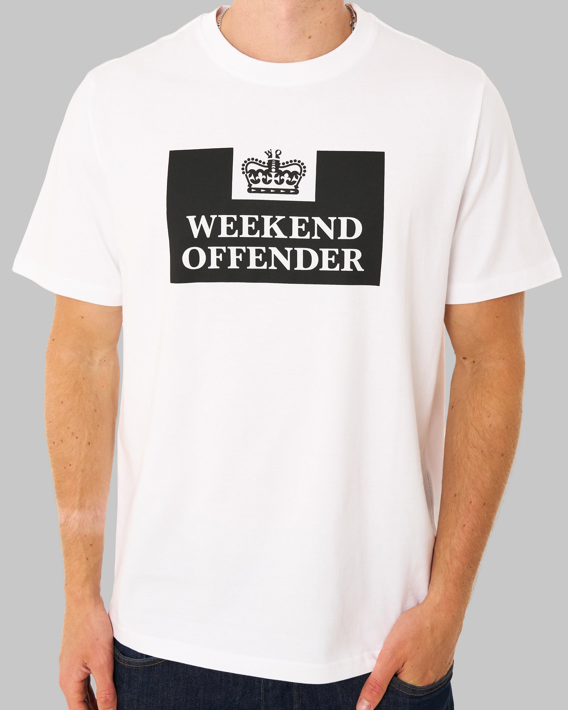 Weekend Offender Prison T Shirt White