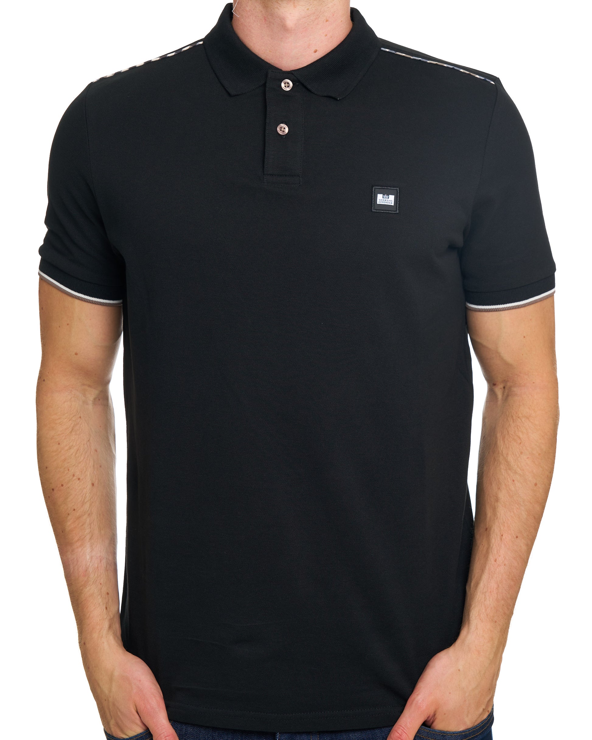 Weekend Offender Sakai Polo Shirt Black