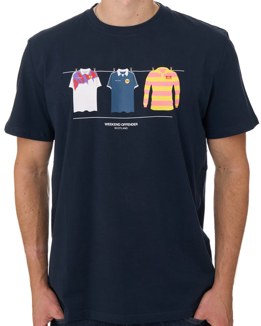 Weekend Offender Weekend Offender Scotland Euro T-shirt Navy