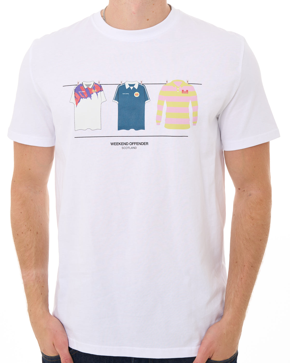 Weekend Offender Scotland Euro T-shirt White