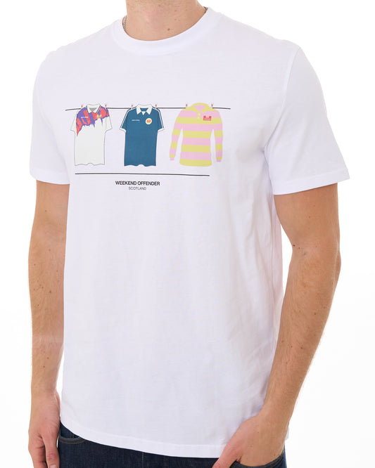 Weekend Offender Weekend Offender Scotland Euro T-shirt White