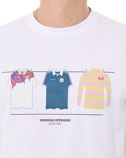 Weekend Offender Scotland Euro T-shirt White