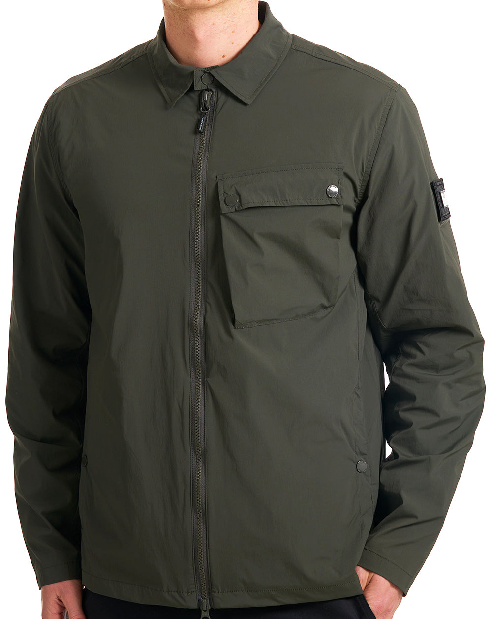 Weekend Offender Southbank Overshirt Dark Green