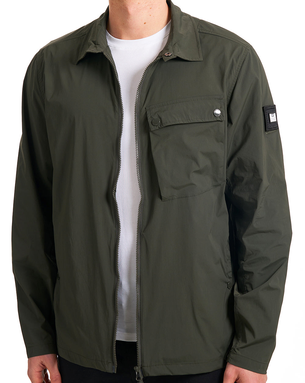 Weekend Offender Southbank Overshirt Dark Green