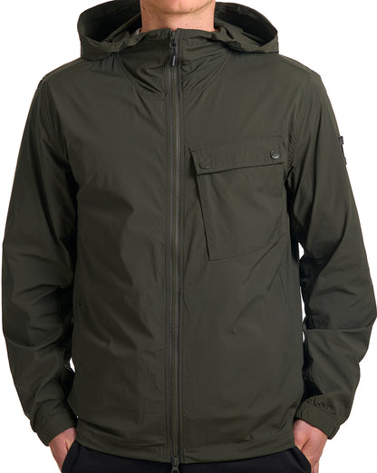 Weekend Offender Temara Technical Windbreaker Dark Green