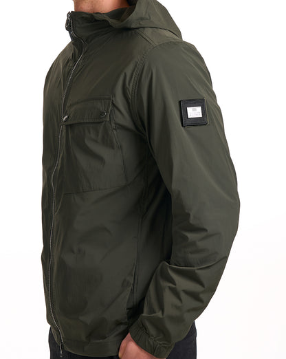 Weekend Offender Temara Technical Windbreaker Dark Green