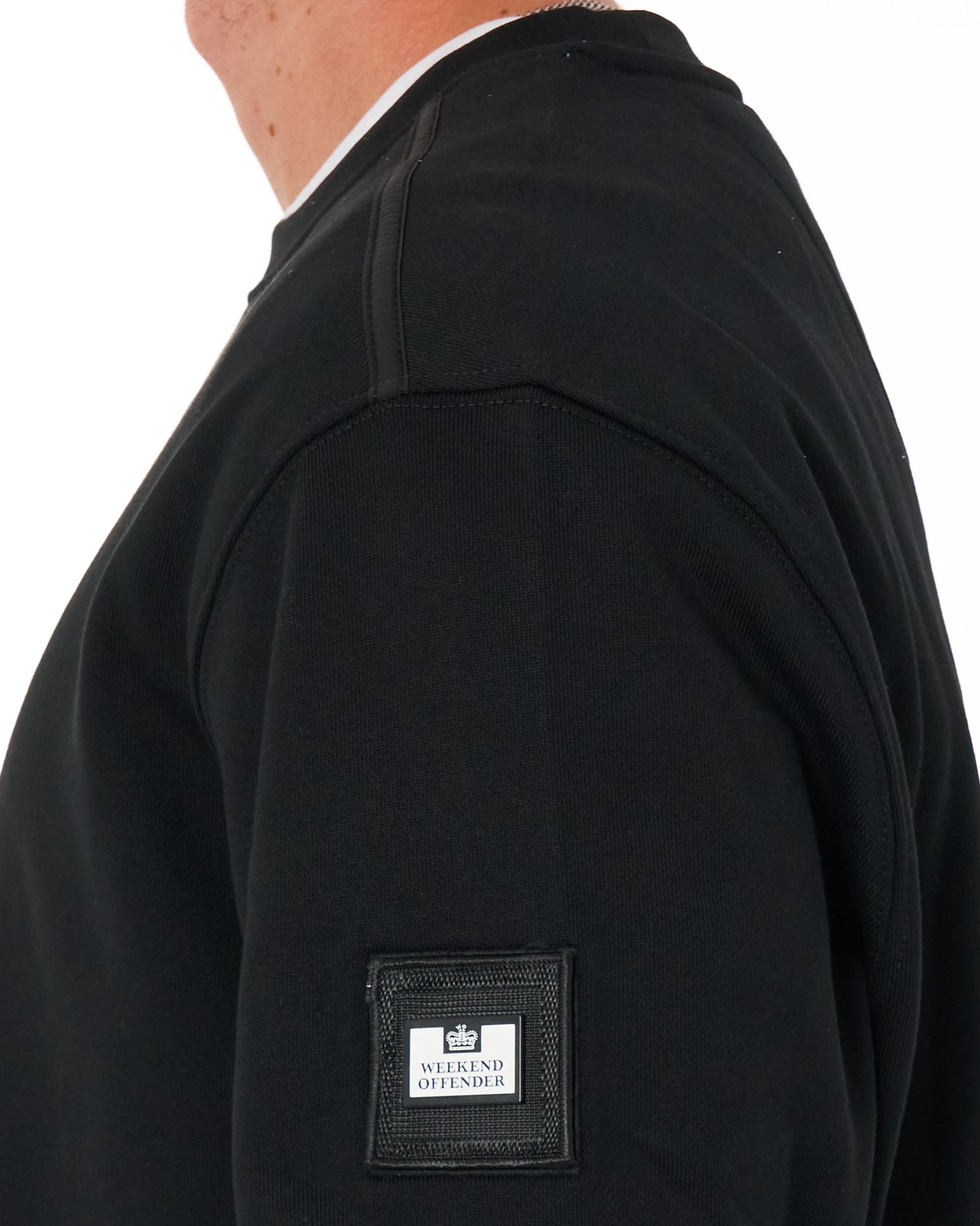 Weekend Offender Thunder Crew Sweat Black