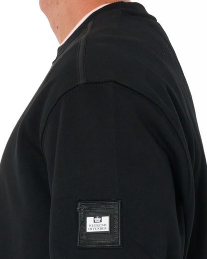 Weekend Offender Thunder Crew Sweat Black
