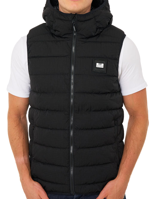 Weekend Offender Weekend Offender Toronto Hooded Gilet Black