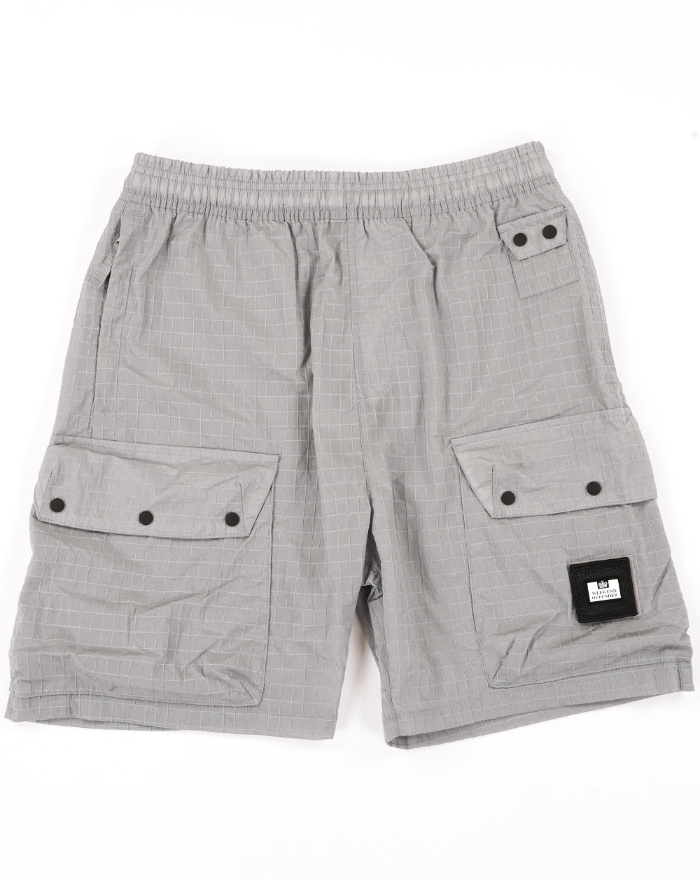 Weekend Offender Zemmouri Ripstop Cargo Shorts Smokey Grey