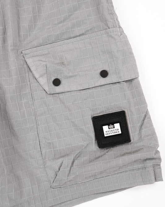 Weekend Offender Weekend Offender Zemmouri Ripstop Cargo Shorts Smokey Grey