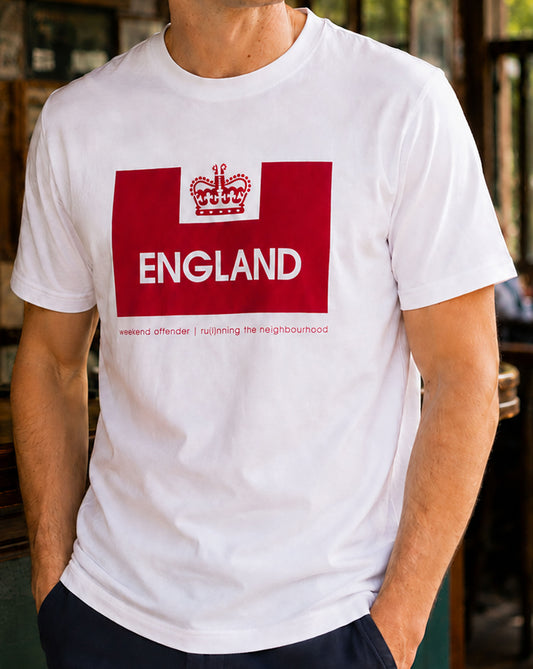 Weekend Offender Weekend Offender England T-Shirt White