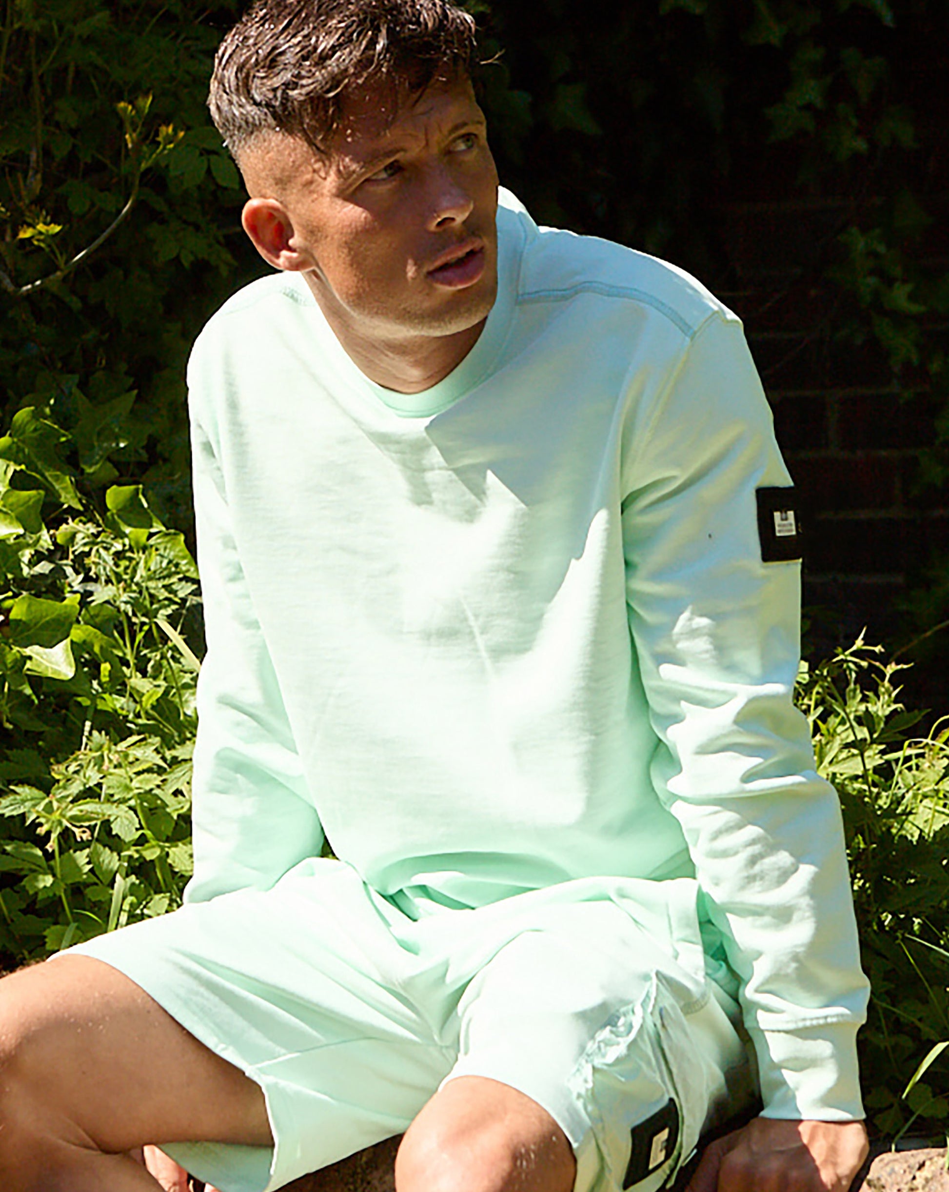 Weekend Offender Thunder Crew Sweat Amazonite