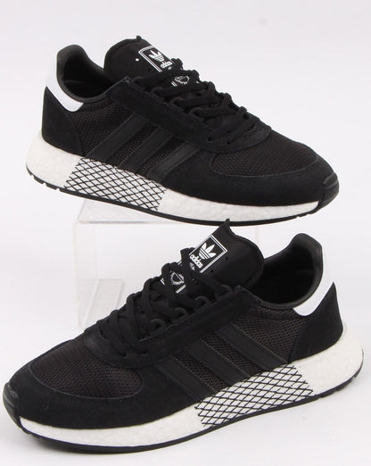 Adidas Marathon Tech Trainers Black/Black/White