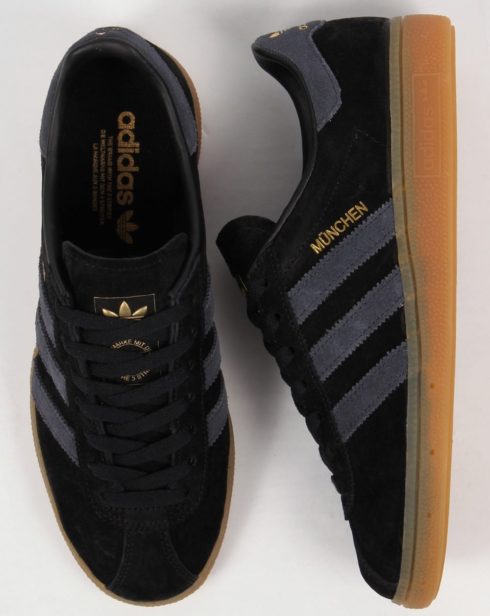 Adidas Munchen Trainers Black/Dark Grey