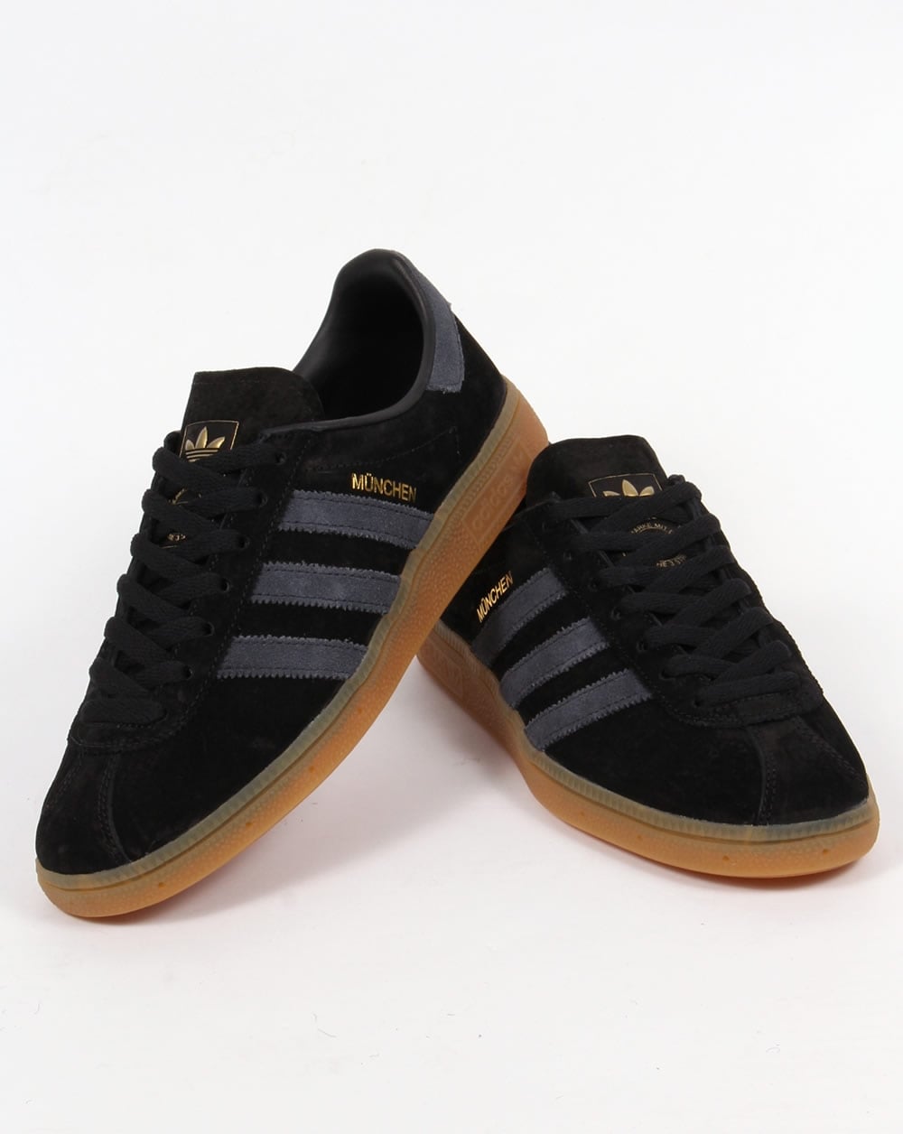 Adidas Munchen Trainers Black/Dark Grey