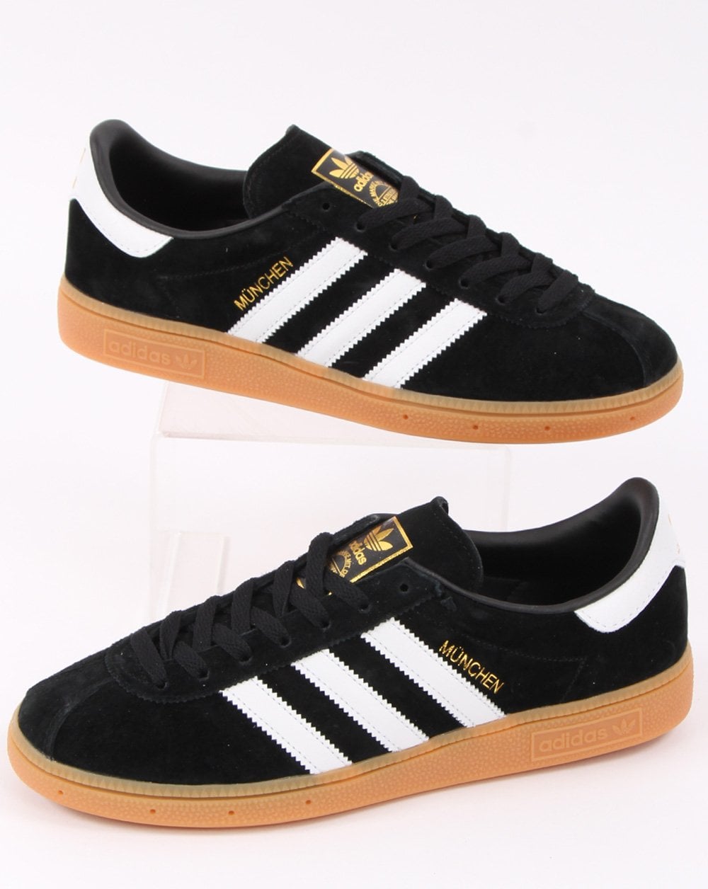 Adidas Munchen Trainers Black/White/Gum