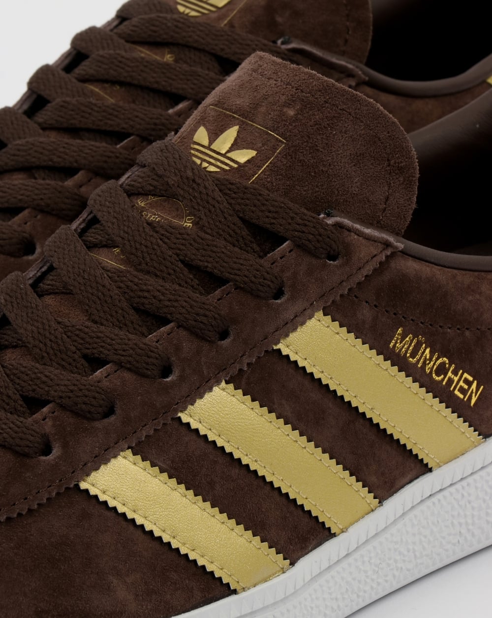 Adidas Munchen Trainers Brown/Gold
