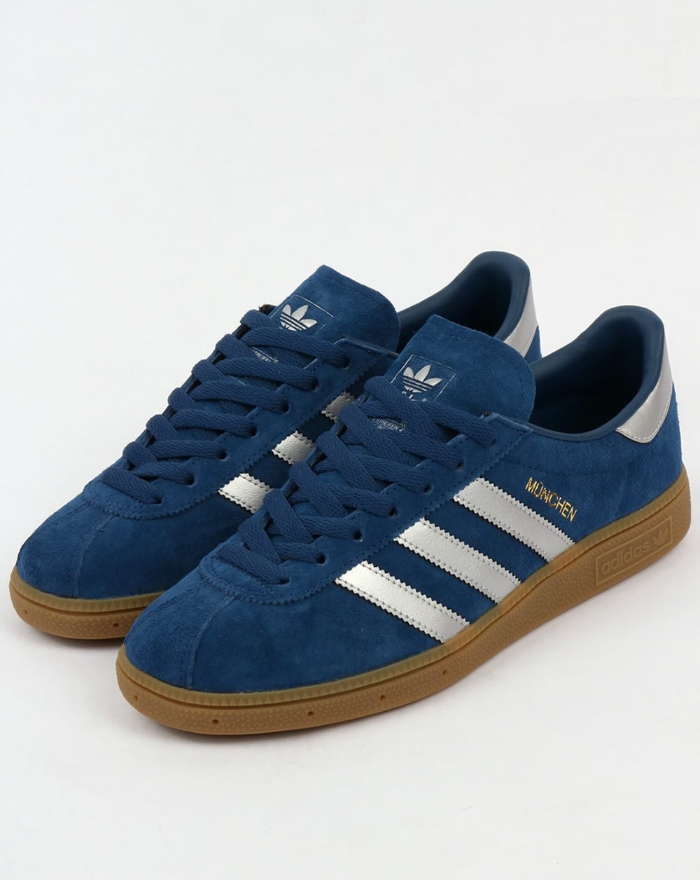 Adidas Munchen Trainers Deep Blue /Silver