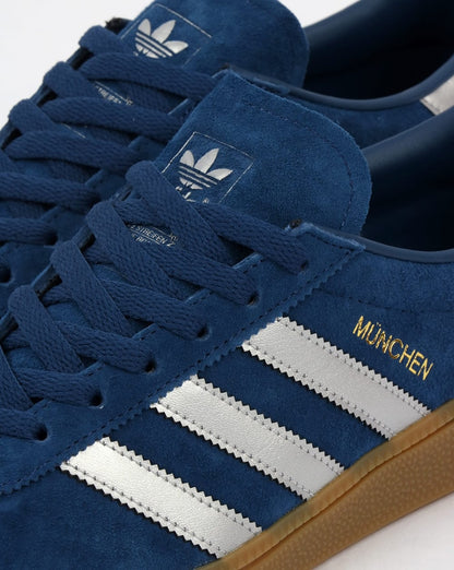 Adidas Munchen Trainers Deep Blue /Silver
