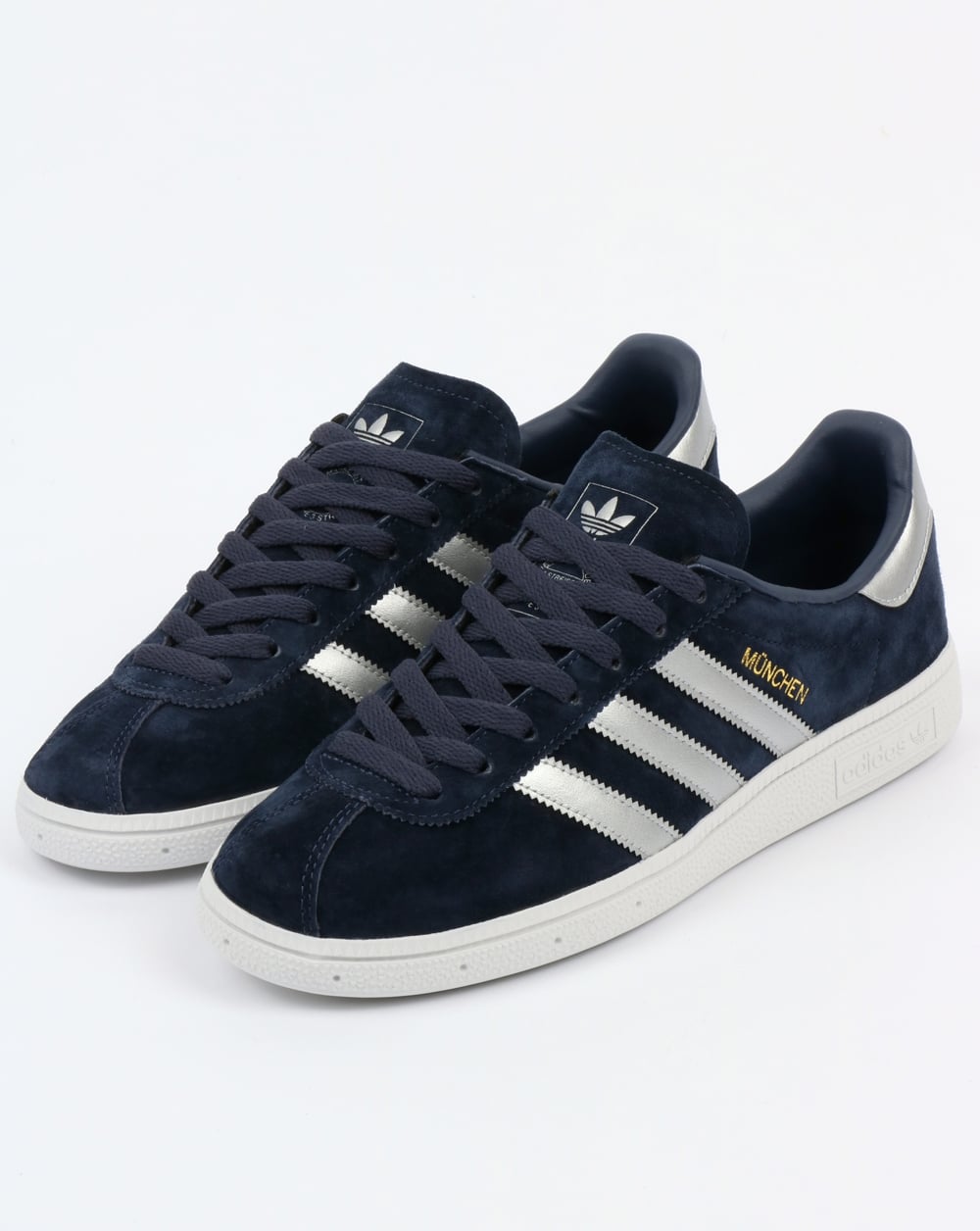 Adidas Munchen Trainers Navy Blue/Silver