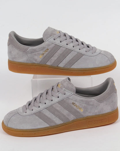 Adidas Munchen Trainers Silver Grey