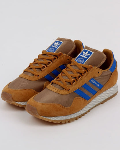 Adidas New York Trainers Rich Tan/Blue
