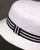 Adidas Originals 3 Stripe Band Bucket Hat White/black