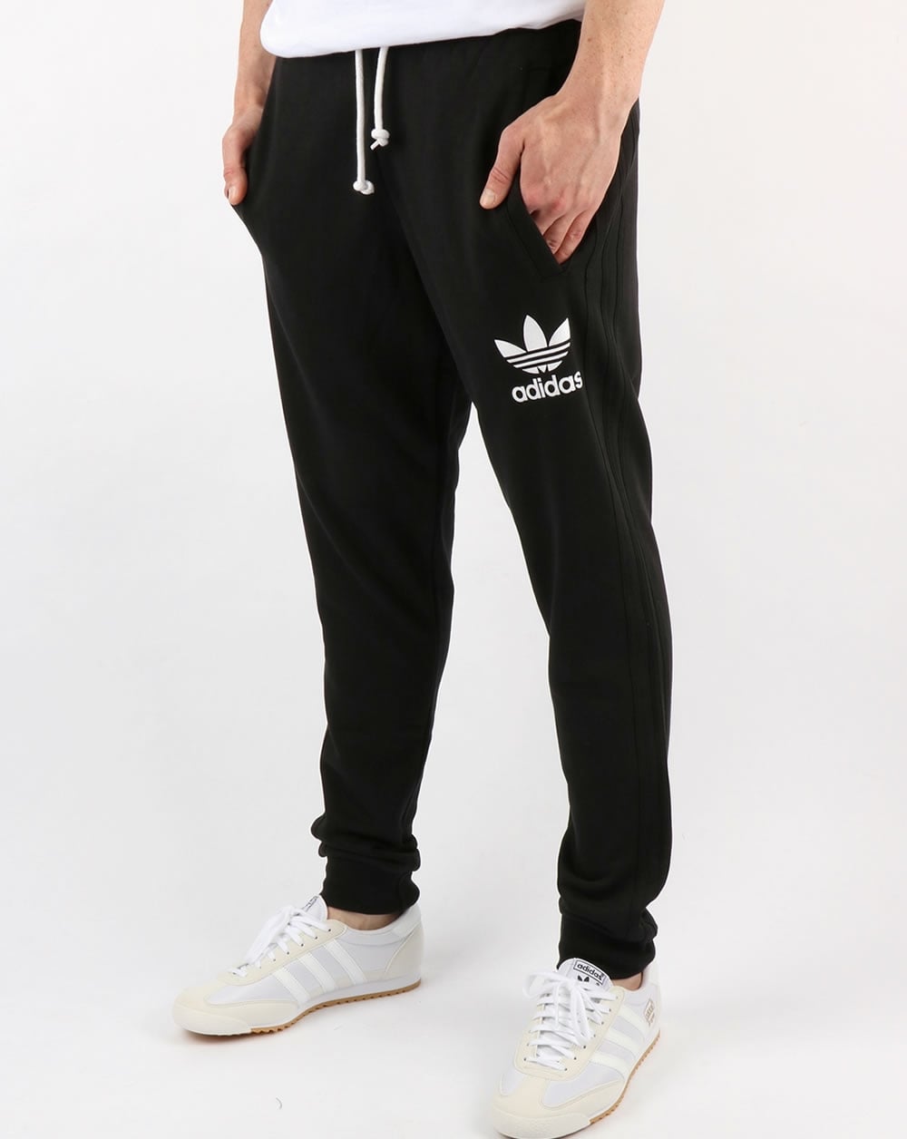 Adidas Originals 3 Striped Track Pants Black