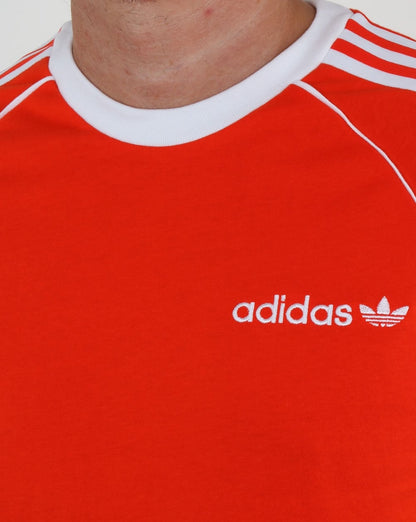 Adidas Originals 3 Stripes Cali T Shirt Bold Orange