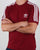 Adidas Originals 3 Stripes T Shirt Collegiate Burgundy