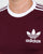 Adidas Originals 3 Stripes T Shirt Maroon