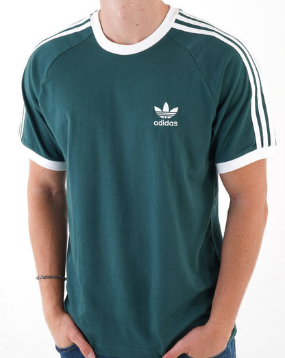 Adidas Originals 3 Stripes T Shirt Mineral Green