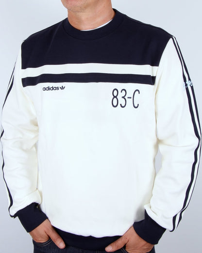 Adidas Originals 83-C Sweatshirt Off White/Navy