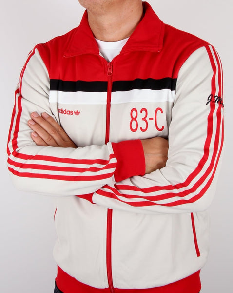 Adidas Originals 83-C Track Top Talc/Red