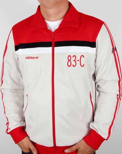Adidas Originals 83-C Track Top Talc/Red