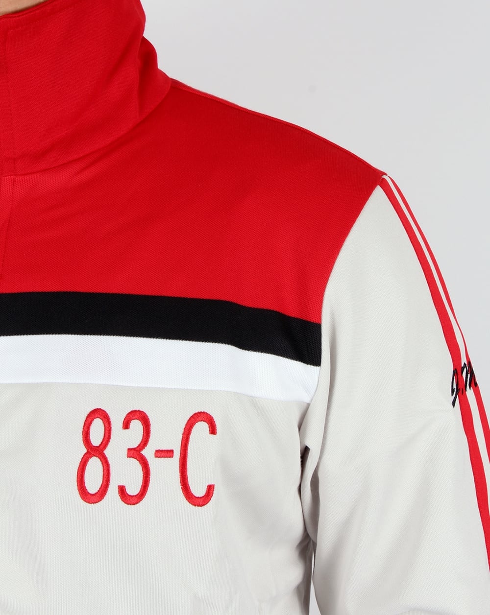Adidas Originals 83-C Track Top Talc/Red