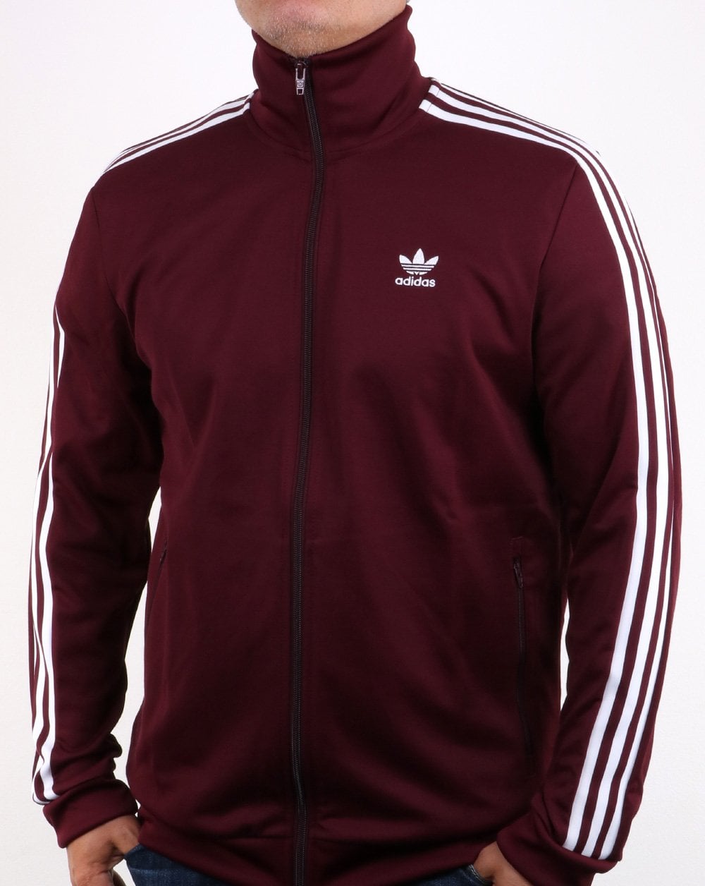 Adidas Originals Beckenbauer Track Top Deep Claret
