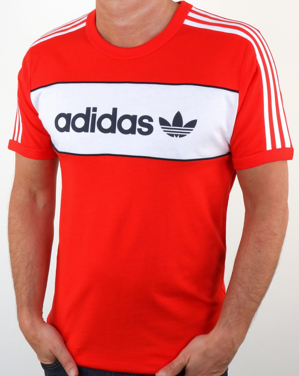 Adidas Originals Block T Shirt Core Red