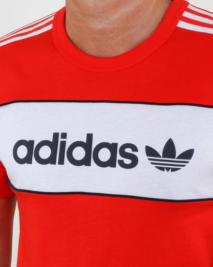Adidas Originals Block T Shirt Core Red