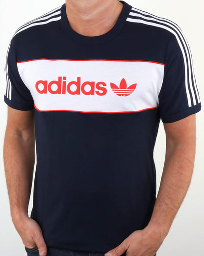 Adidas Originals Block T Shirt Navy