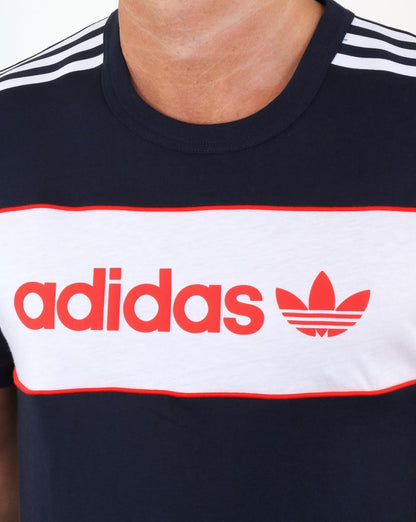 Adidas Originals Block T Shirt Navy